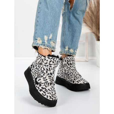 Ghete Dama din piele naturala 5SZ6 LEOPARD PRINT | PANTOFUL