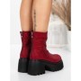 Ghete Dama cu Platforma 5WL77 WINERED | MEI