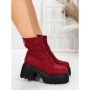 Ghete Dama cu Platforma 5WL77 WINERED | MEI