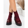 Ghete Dama cu Platforma 56WL1 WINERED | MEI