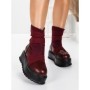 Ghete Dama cu Platforma 56WL1 WINERED | MEI