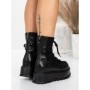 Ghete Dama cu Platforma 56WL3 BLACK | MEI