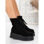 Ghete Dama cu Platforma 56WL3 BLACK | MEI