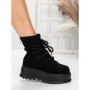 Ghete Dama cu Platforma 56WL3 BLACK | MEI