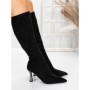 Cizme Dama cu Toc 5XKK65 BLACK | MEI
