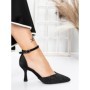 Pantofi Stiletto 5XKK38 BLACK | MEI