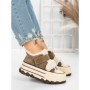Ghete Dama din piele naturala 5W53 KHAKI | PANTOFUL