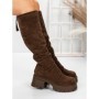 Cizme Dama cu Toc 5WL80 BROWN | MEI