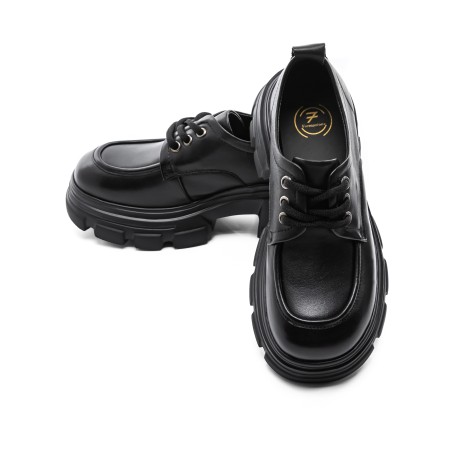 Dámska obuv na voľný čas z prírodnej kože KM1606 Čiern... » MeiMall.sk