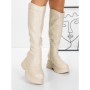 Cizme Dama cu Platforma 58WL13 BEIGE | MEI