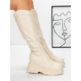 Cizme Dama cu Platforma 58WL13 BEIGE | MEI