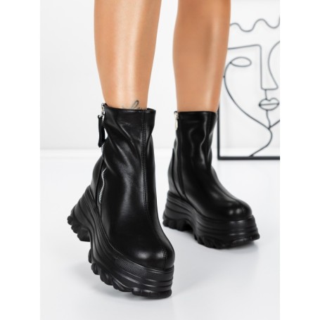 Ghete Dama cu Platforma 58WL17 BLACK | MEI