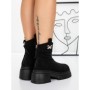 Ghete Dama cu Platforma 58WL21 BLACK | MEI