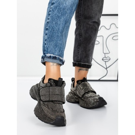 Sneakers Dama 5WL96 BLACK-GUNCOLOR | MEI