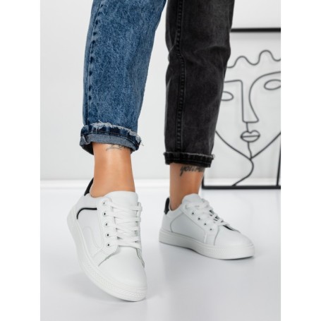 Sneakers Dama 983 WHITE-BLACK | FASHION