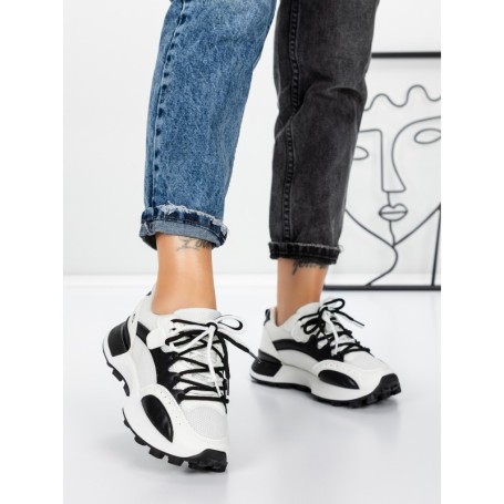 Sneakers Dama 580 WHITE-BLACK | FASHION