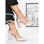 Pantofi cu Toc Gros 2YXD63 CHAMPAGNE | MEI