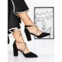 Pantofi cu Toc Gros 2YXD63 BLACK | MEI