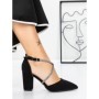 Pantofi cu Toc Gros 2YXD63 BLACK | MEI