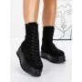 Ghete Dama cu Platforma 3AL77 BLACK | MEI
