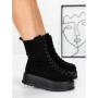 Ghete Dama cu Platforma 3AL77 BLACK | MEI