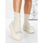 Ghete Dama cu Platforma 3AL78 BEIGE | MEI