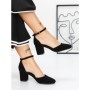 Pantofi cu Toc Gros 3XKK81 BLACK | MEI