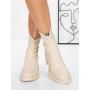 Jarno-jesenné dámske čižmy 3WL16 Béžová » MeiMall.sk
