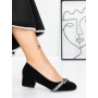 Topánky na nízkom podpätku 3XKK99 Čierna » MeiMall.sk