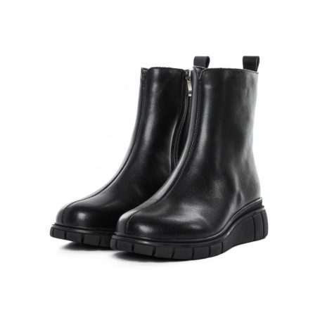 Ghete Dama din piele naturala E90523-1 BLACK | ADVANCER