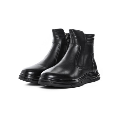 Ghete Barbati din piele naturala Z184550-1 BLACK | ADVANCER