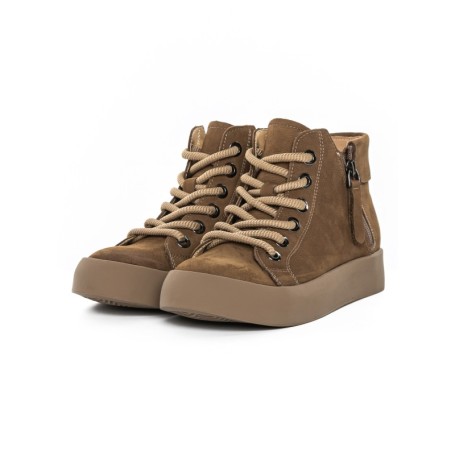 Ghete Dama din piele naturala 639-88 KHAKI | ADVANCER