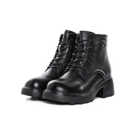 Ghete Dama din piele naturala 5008 BLACK | ADVANCER