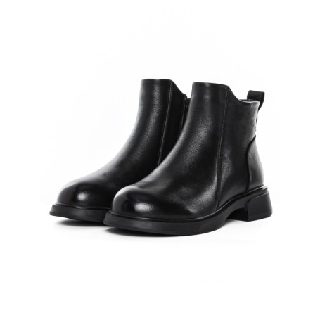 Ghete Dama din piele naturala M5295 BLACK | ADVANCER