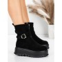 Ghete Dama cu Platforma 5W83 BLACK | MEI