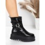 Ghete Dama cu Platforma 5W83 BLACK | MEI