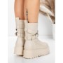 Ghete Dama cu Platforma 5W83 BEIGE | MEI