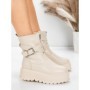 Ghete Dama cu Platforma 5W83 BEIGE | MEI