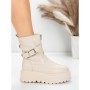 Ghete Dama cu Platforma 5W83 BEIGE | MEI