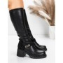 Cizme Dama cu Toc 57WL7 BLACK | MEI