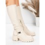 Cizme Dama cu Toc 57WL7 BEIGE | MEI