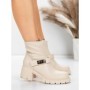 Ghete Dama cu Platforma 57WL8 BEIGE | MEI