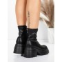 Ghete Dama cu Platforma 57WL10 BLACK | MEI