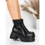 Ghete Dama cu Platforma 57WL10 BLACK | MEI