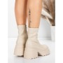 Ghete Dama cu Platforma 57WL10 BEIGE | MEI