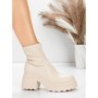 Ghete Dama cu Platforma 57WL10 BEIGE | MEI