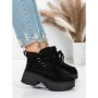 Ghete Dama cu Platforma 5GB3 BLACK | MEI