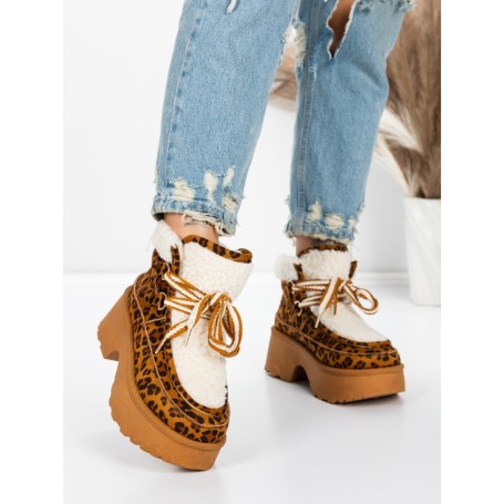 Ghete Dama cu Platforma 5GB3 LEOPARD PRINT | MEI