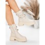 Ghete Dama cu Platforma 5W80 BEIGE | MEI