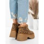 Ghete Dama din piele naturala 5W70 LEOPARD PRINT | PANTOFUL